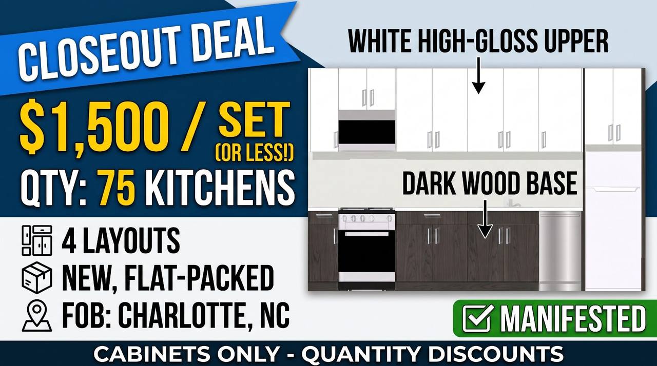 Kitchen Cabinet Sets: 75 Complete Apartment Kitchens